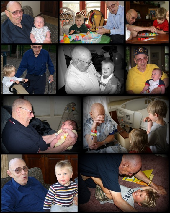 My son and grandfather throughout the 5.5 years they had together.